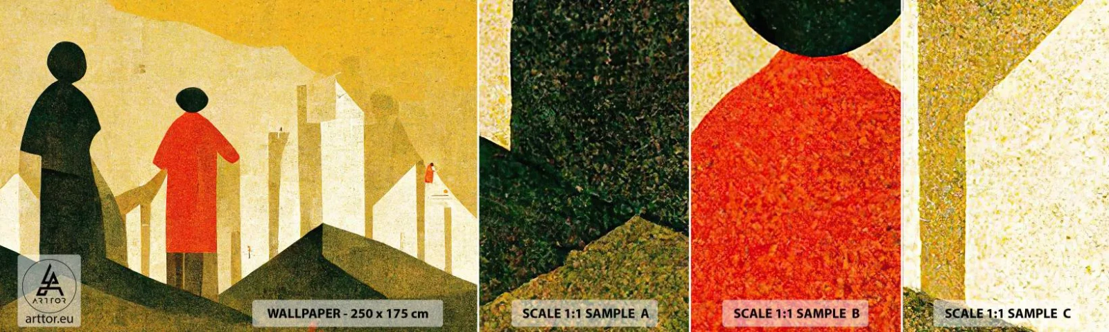 Vzor Fototapety Samolepicí Deluxe Sticker - Ještě hodně daleko - Lidé, Symbolismus, Kus - 100x30 cm