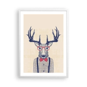 Plakát v bílém rámu - Zábavná extravagance - 50x70 cm