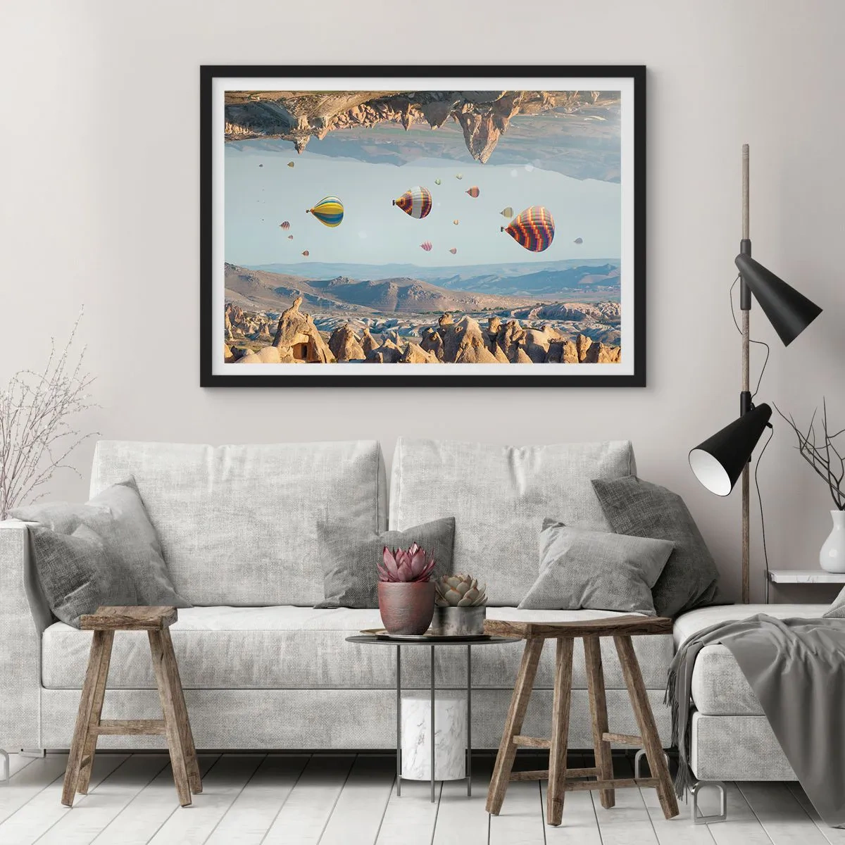 Plakát v černém rámu - Zde je možné vše - 40x30 cm