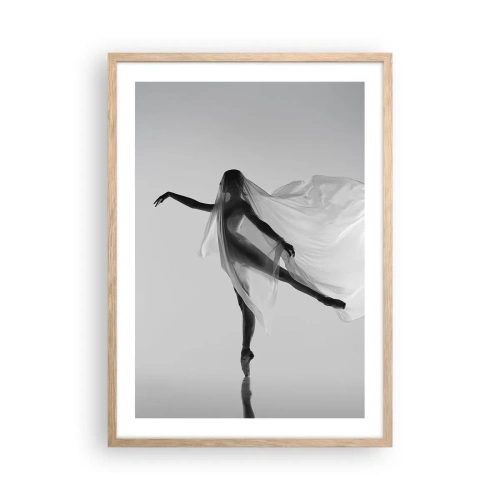Plakát v rámu světlý dub - Lehkost a půvab - 50x70 cm