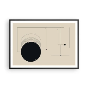 Plakát v černém rámu - Pružná a dynamická kompozice - 100x70 cm