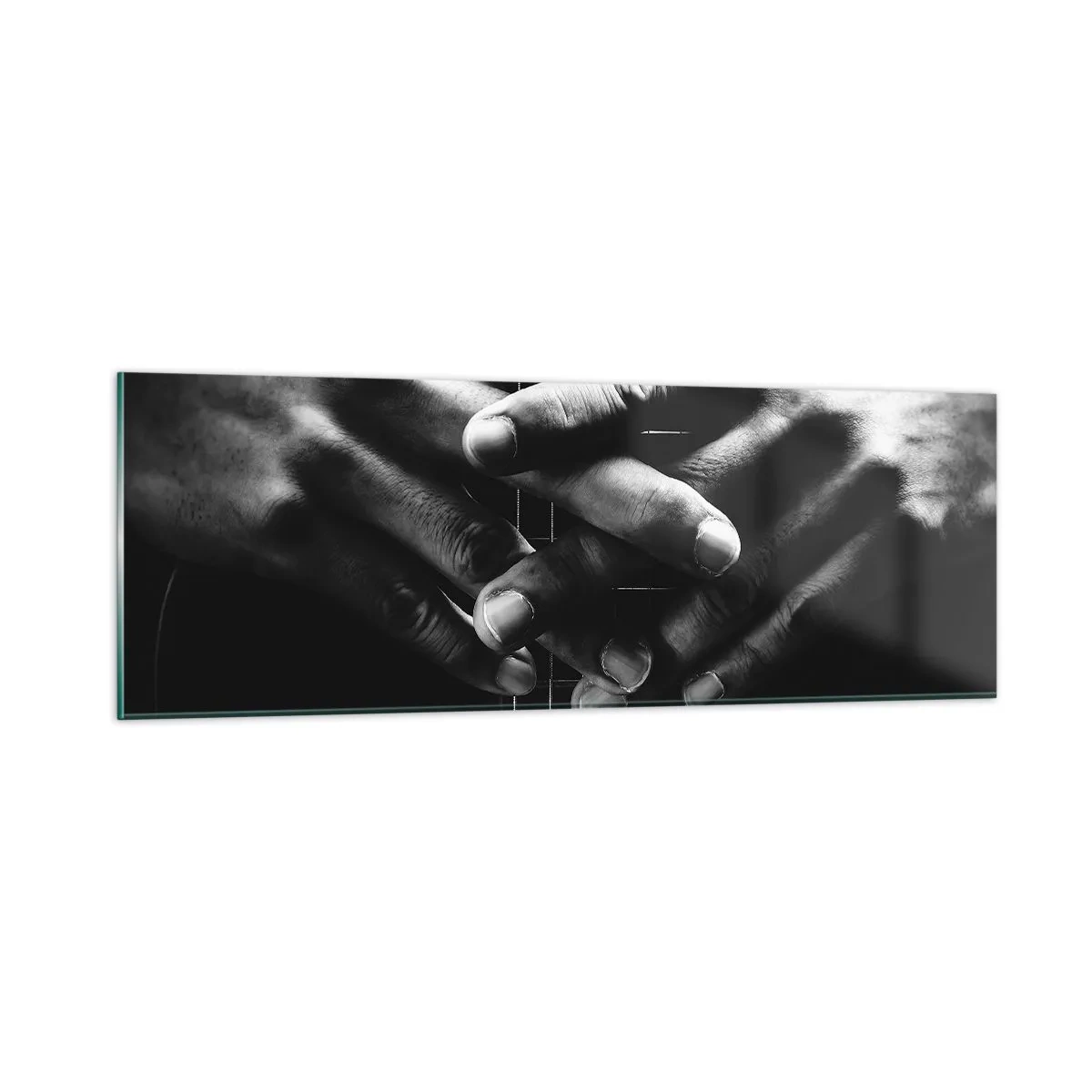 Obraz na skle - Umělcova modlitba - 90x30 cm