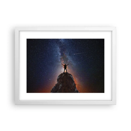 Plakát v bílém rámu - Síla je se mnou! - 40x30 cm