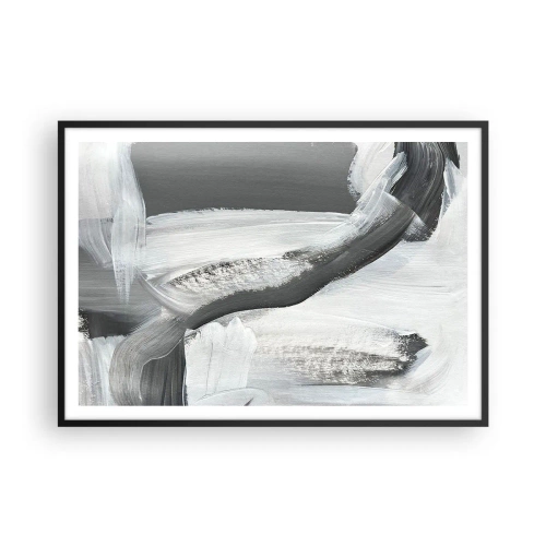 Plakát v černém rámu - Pevným pohybem - 100x70 cm