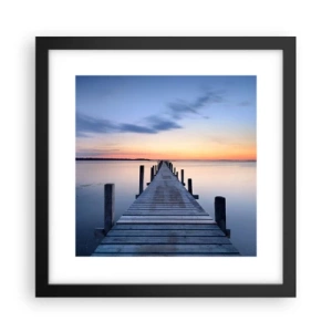 Plakát v černém rámu - Klid příjemného soumraku - 30x30 cm
