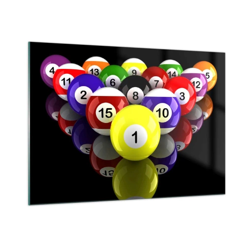 Obraz na skle - Různé barvy hry - 100x70 cm