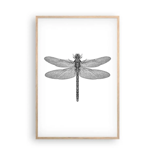 Plakát v rámu světlý dub - Přesnost přírody - 61x91 cm