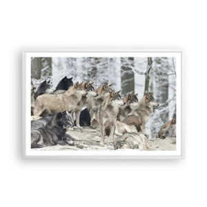 Plakát v bílém rámu - Rodina a přátelé - 91x61 cm