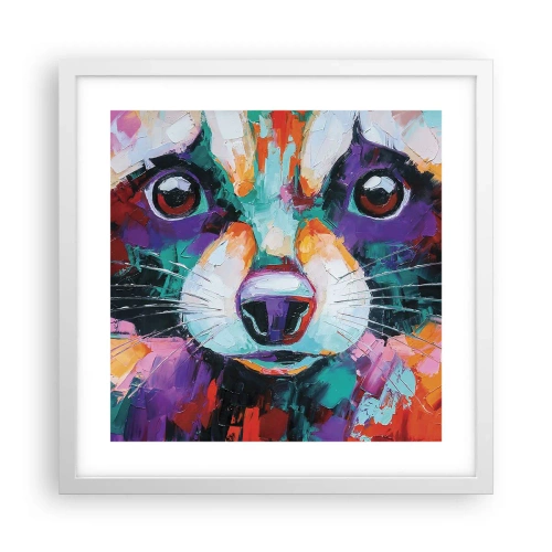 Plakát v bílém rámu - Pouze dobré emoce - 40x40 cm