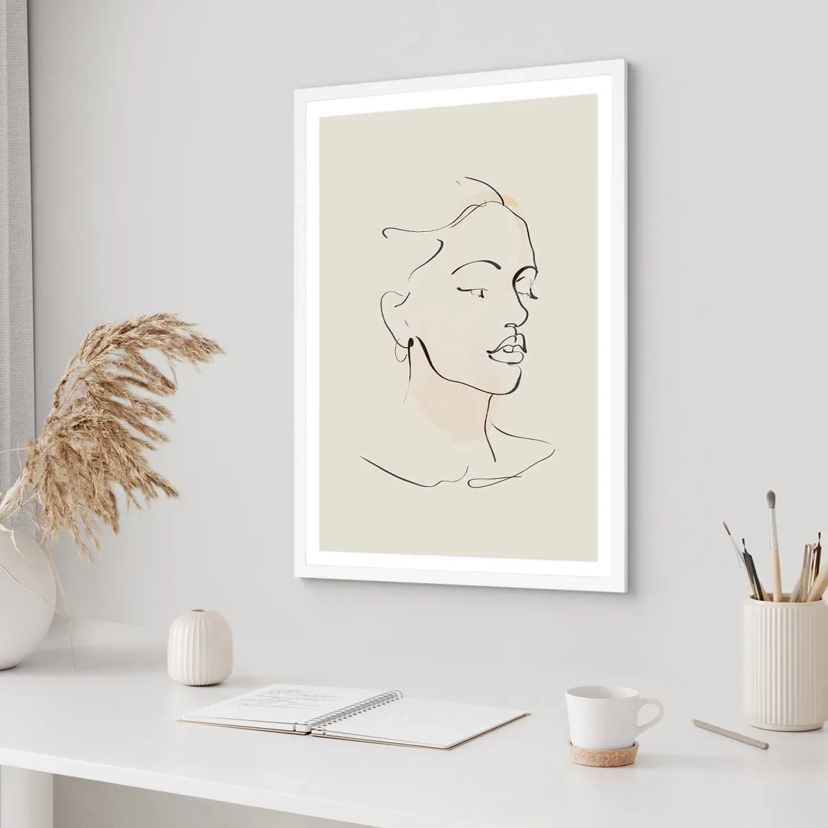 Plakát v bílém rámu - Výrazným tahem - 61x91 cm