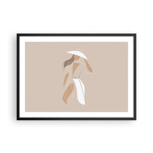Plakát v černém rámu - Móda je zábava - 70x50 cm