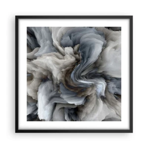 Plakát v černém rámu - Kámen a květ - 50x50 cm