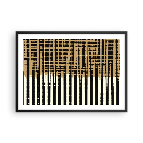 Plakát v černém rámu - Architektonická abstrakce - 70x50 cm