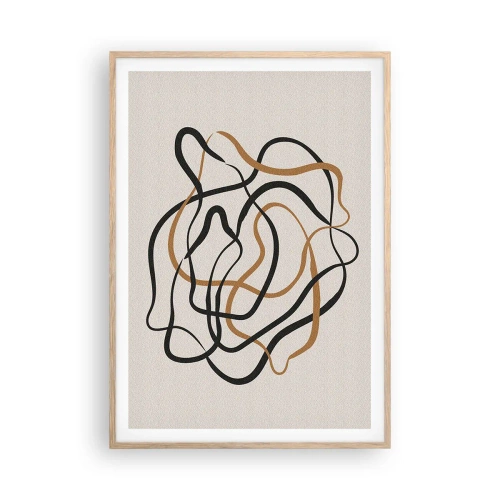 Plakát v rámu světlý dub - Všechno se pokroutilo - 70x100 cm