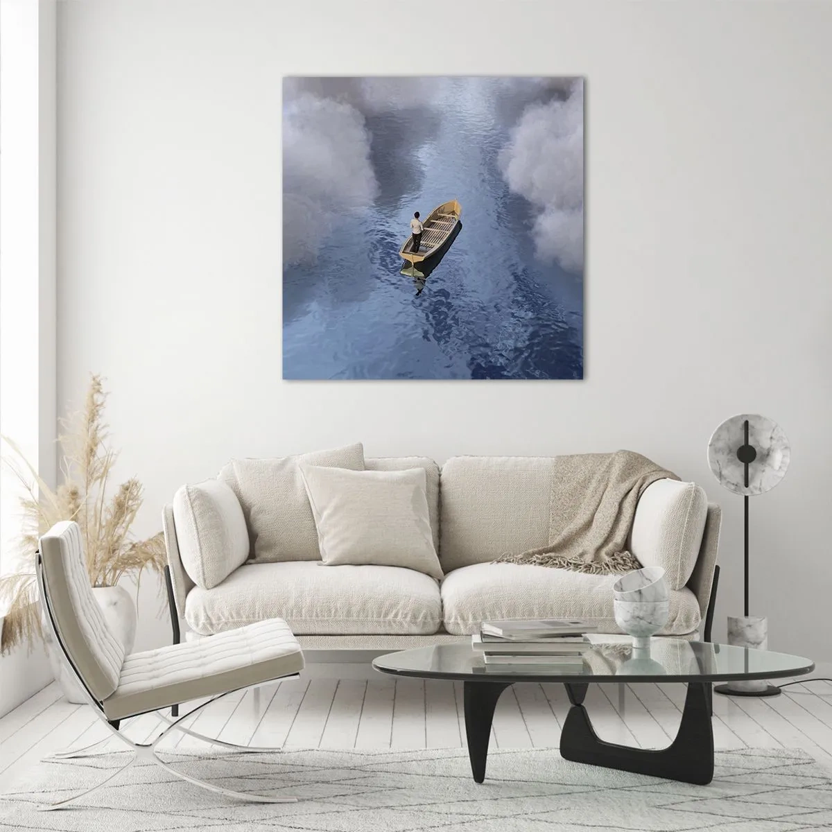 Obraz na skle - Život – cesta – nejistota - 30x30 cm