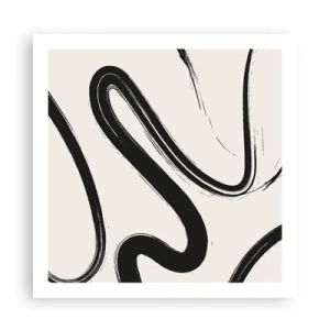 Plakát - Černobílý rozmar - 60x60 cm