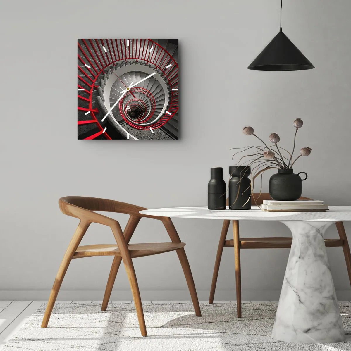 Nástěnné hodiny - Architektonické hry - 40x40 cm