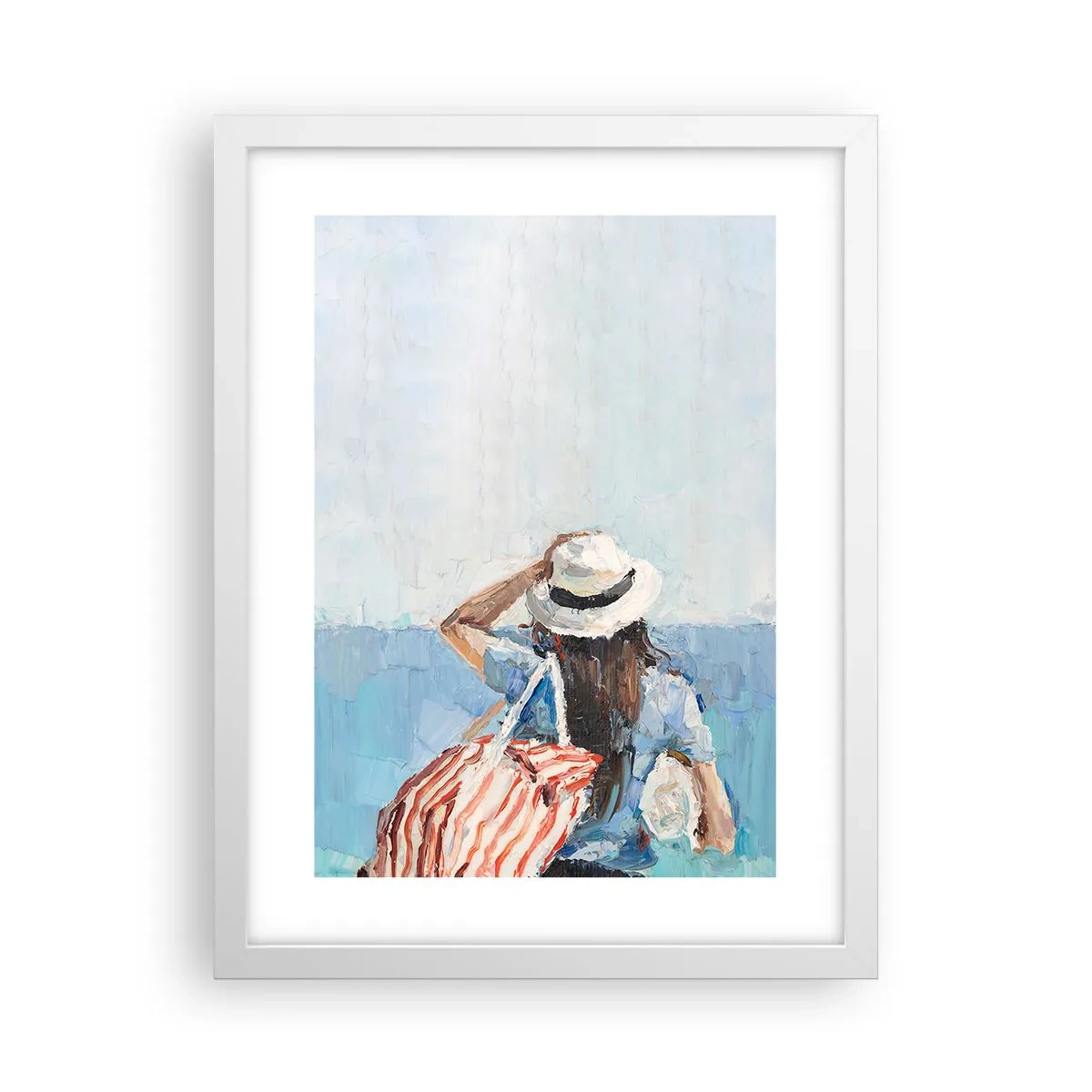 Plakát v bílém rámu - Vítej na dovolené - 30x40 cm