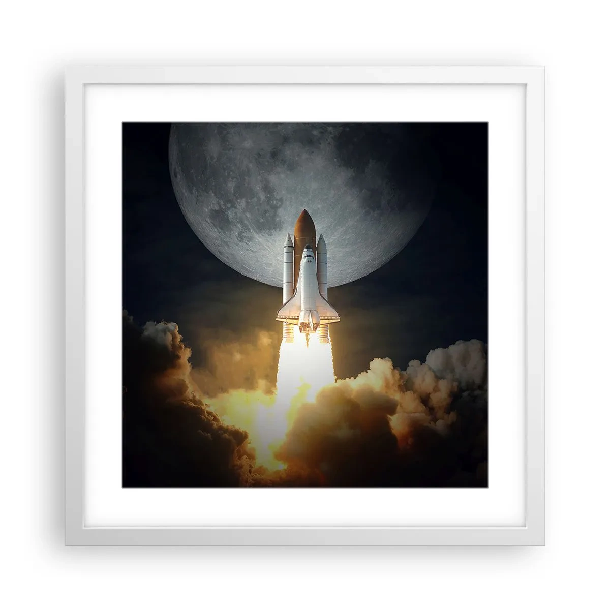 Plakát v bílém rámu - Začátek nadpřirozeného dobrodružství - 40x40 cm