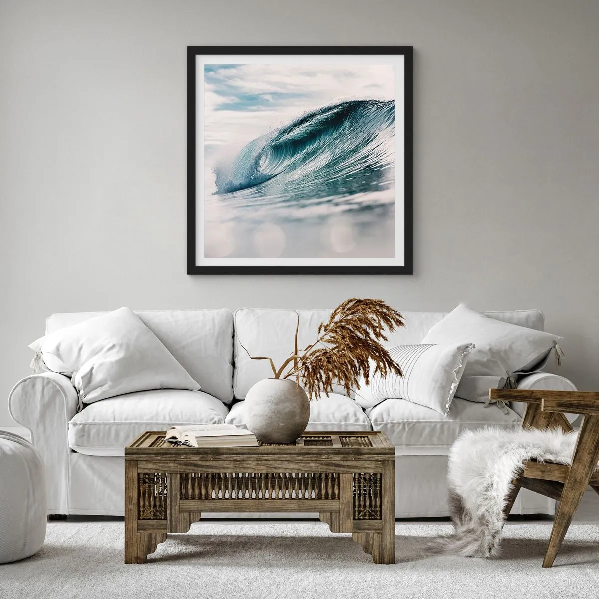 Plakát v černém rámu - Vodní špička - 60x60 cm