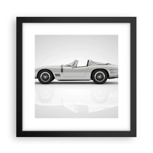 Plakát v černém rámu - Příslib zábavy - 30x30 cm