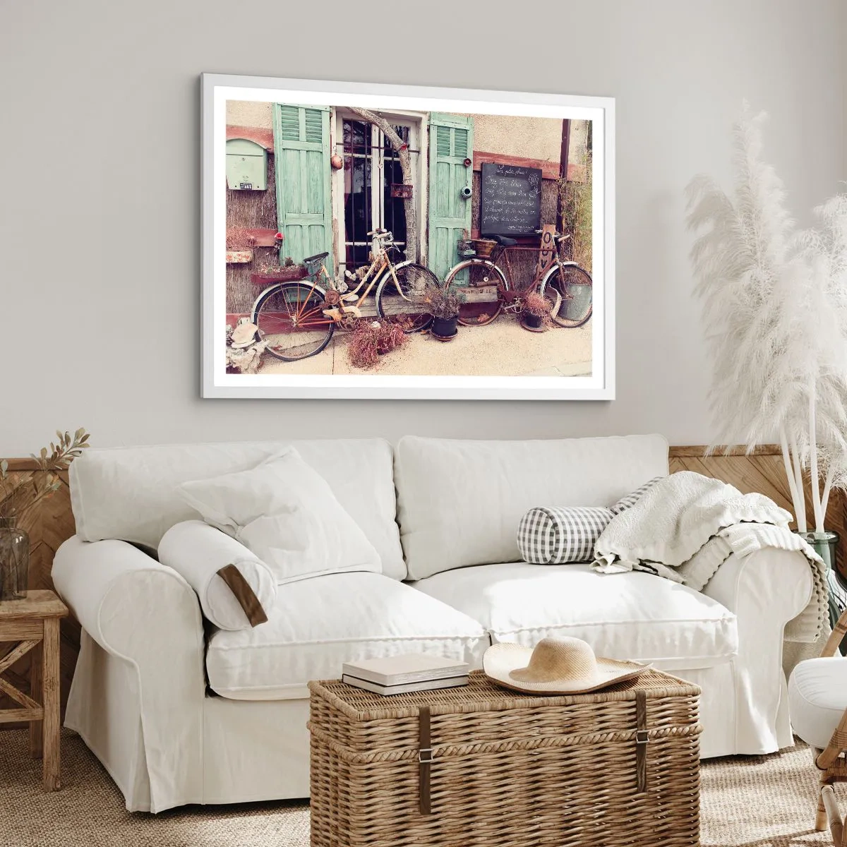 Plakát v bílém rámu - Ať žije provincie - 100x70 cm