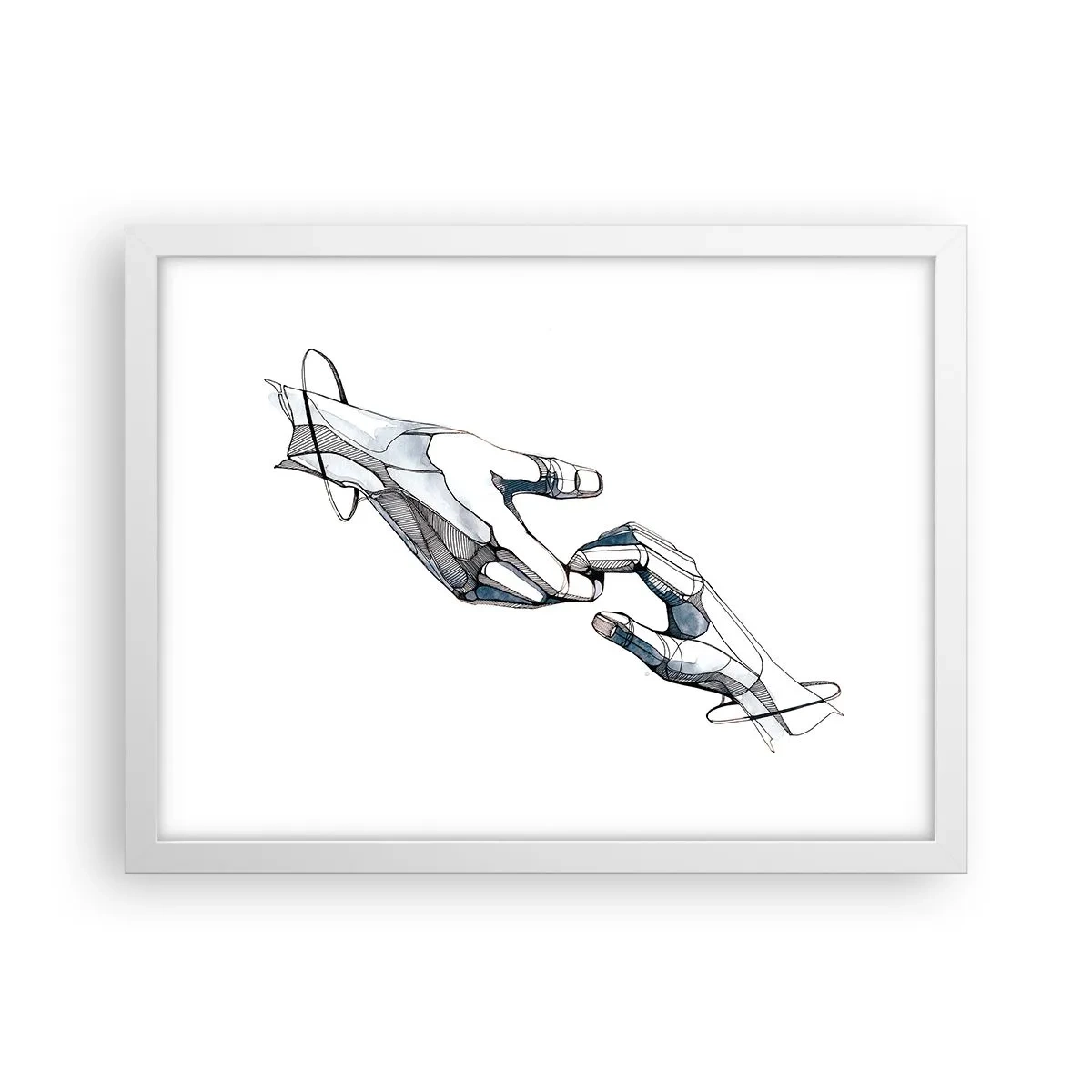 Plakát v bílém rámu - Dobré gesto - 40x30 cm