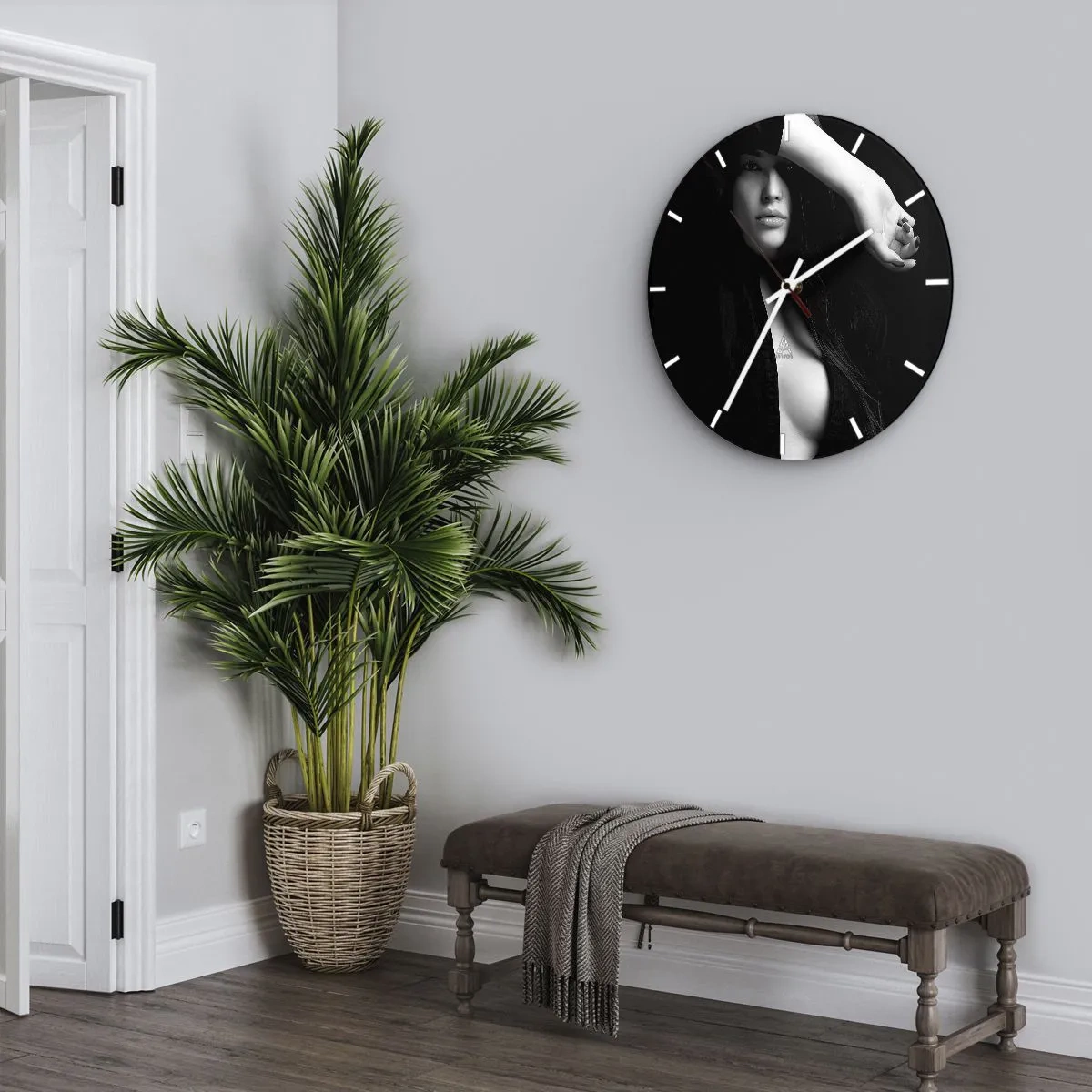 Nástěnné hodiny - Škola svádění - 40x40 cm