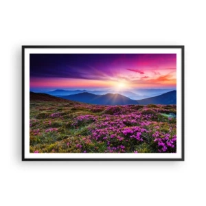 Plakát v černém rámu - Zavoněly svěží pupeny bylinek z obilných polí - 100x70 cm