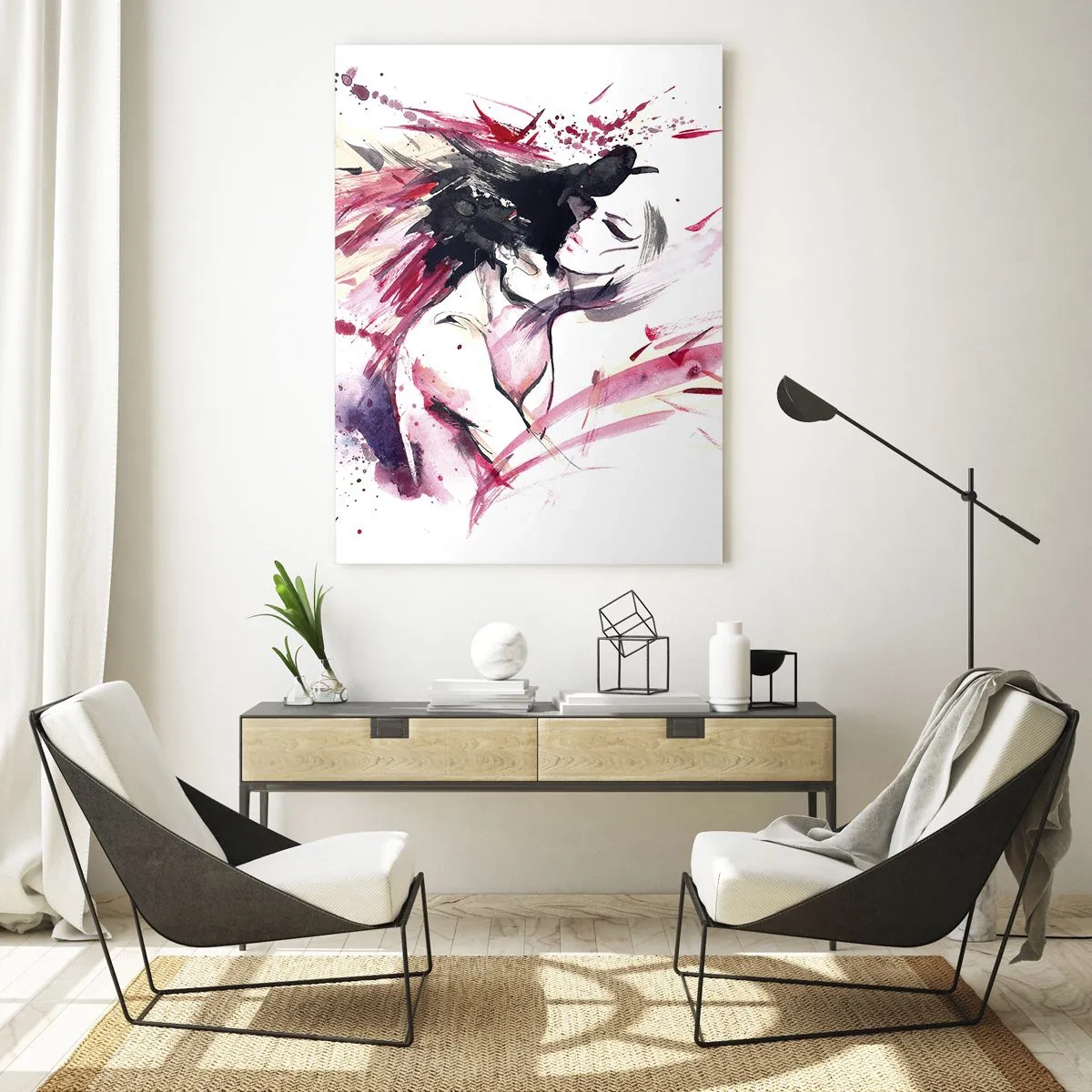 Obraz na skle - Milostné naplnění - 80x120 cm