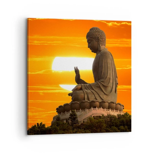 Obraz na plátně - Bez strachu ze světa - 70x70 cm