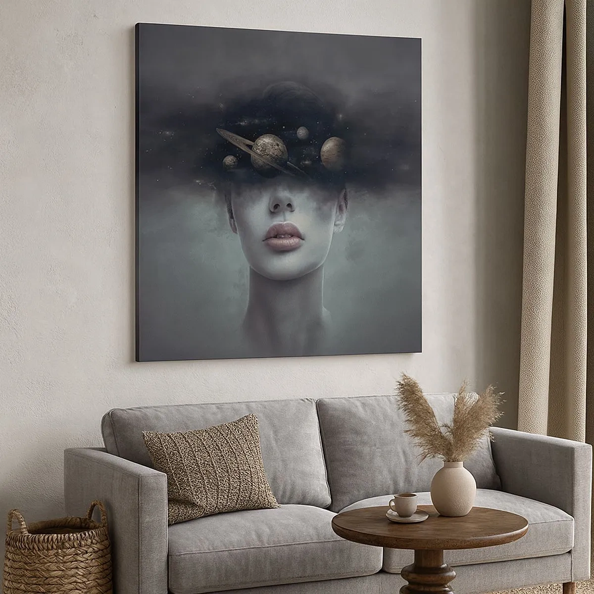 Obraz na plátně - A planety… - 30x30 cm