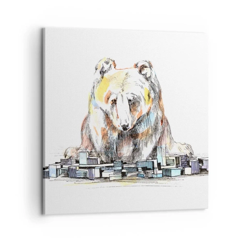 Obraz na plátně - Jak lze takto žít? - 60x60 cm