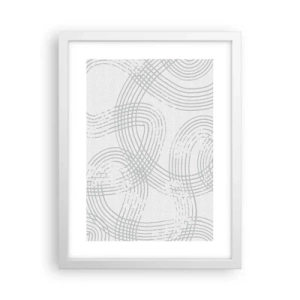 Plakát v bílém rámu - Snadné východisko neexistuje - 30x40 cm