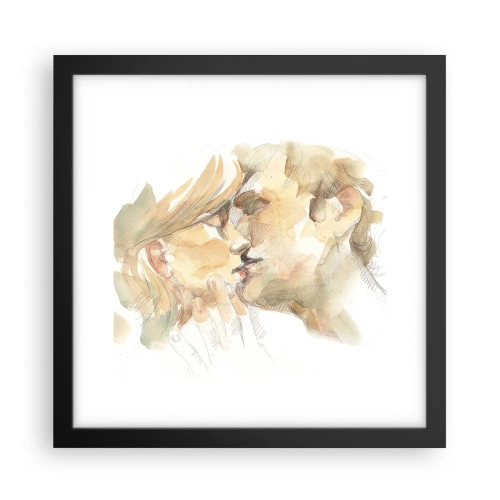 Plakát v černém rámu - Nalezena polovina? - 30x30 cm