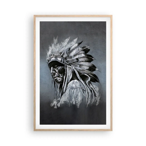 Plakát v rámu světlý dub - Návrat k základům - 61x91 cm