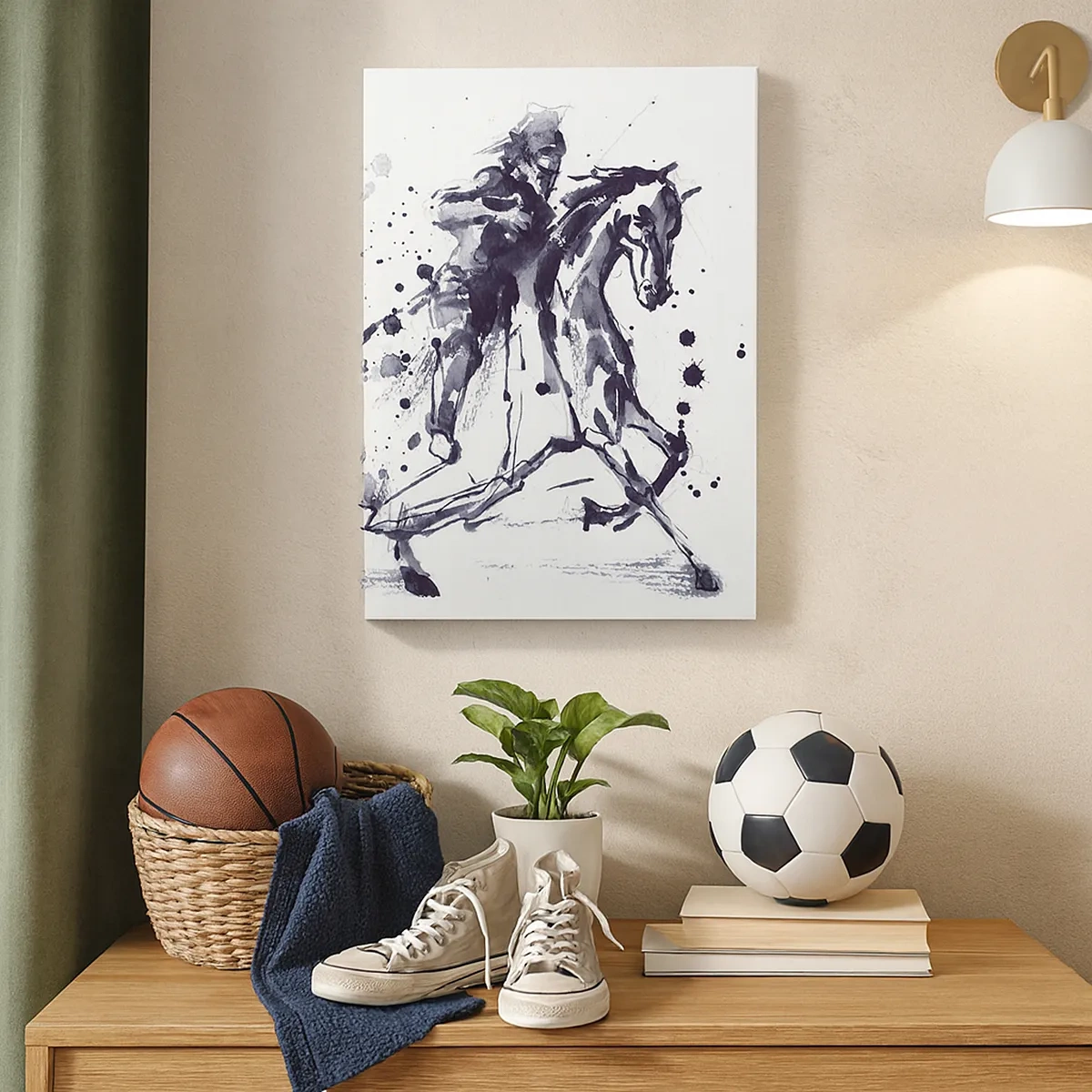 Obraz na plátně - Černý rytíř - 50x70 cm