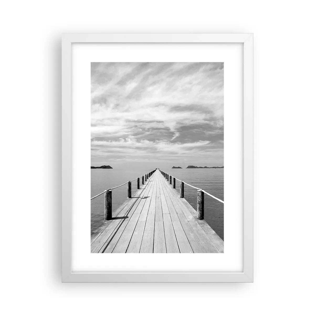 Plakát v bílém rámu - Co takhle cesta… - 30x40 cm