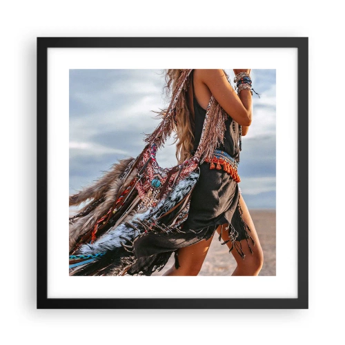 Plakát v černém rámu - Šamanovo děvče - 40x40 cm