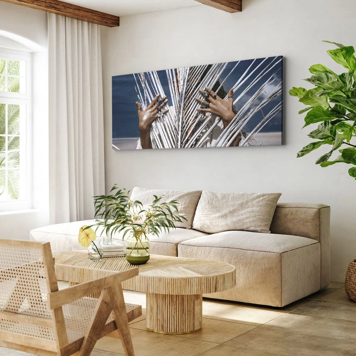 Obraz na plátně - Šamanová holka? - 160x50 cm