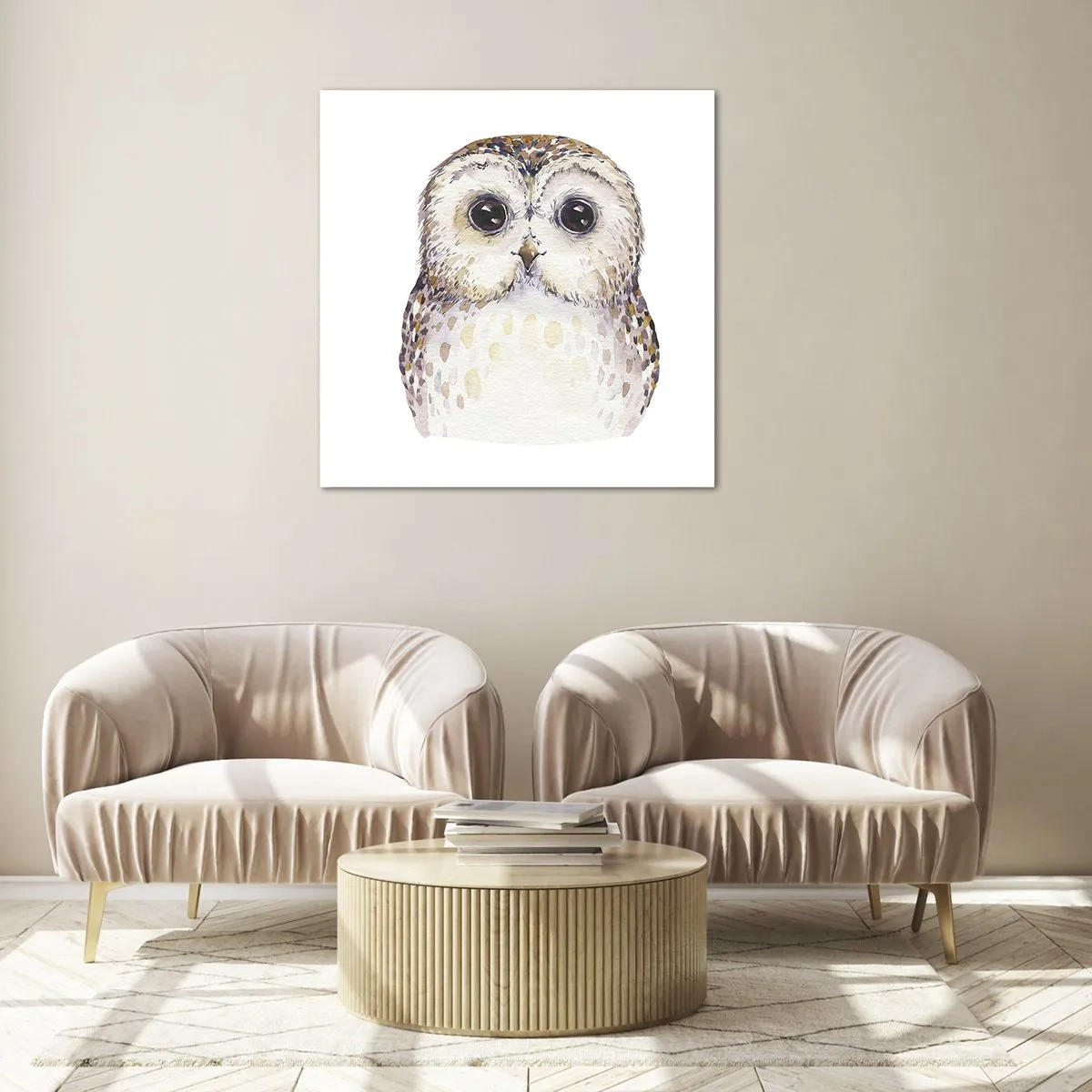 Obraz na skle - Podívej se mi do očí - 70x70 cm