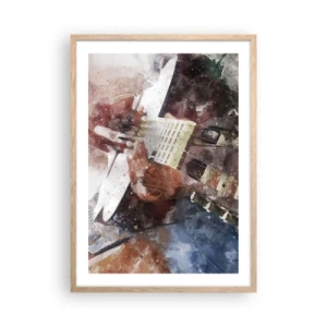 Plakát v rámu světlý dub - Co si o tom myslíš? - 50x70 cm