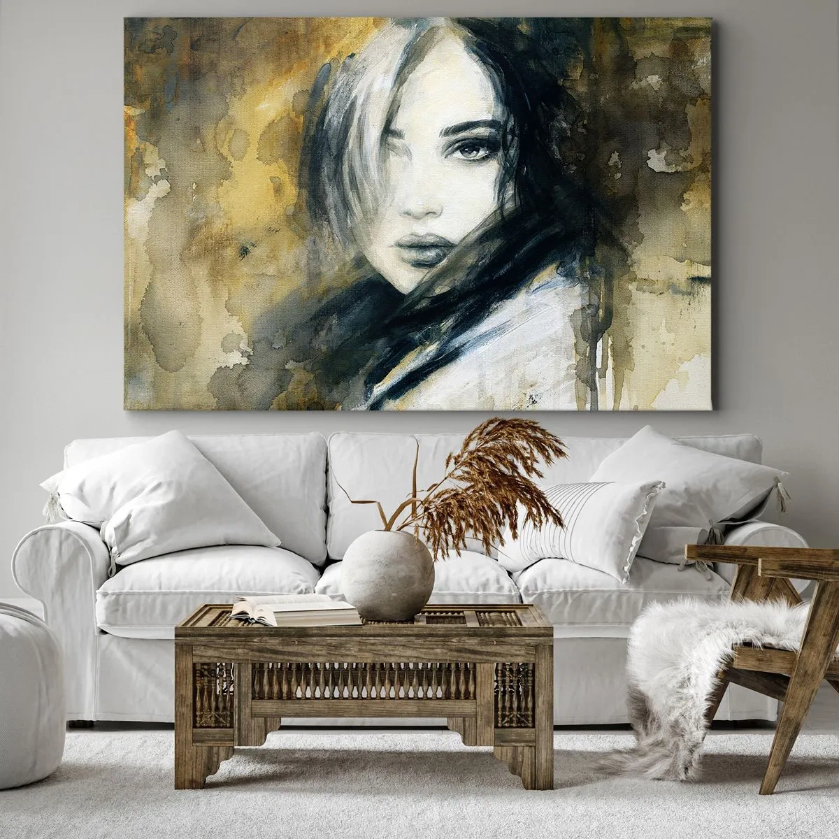 Obraz na plátně - více nevinná nebo smyslná? - 120x80 cm