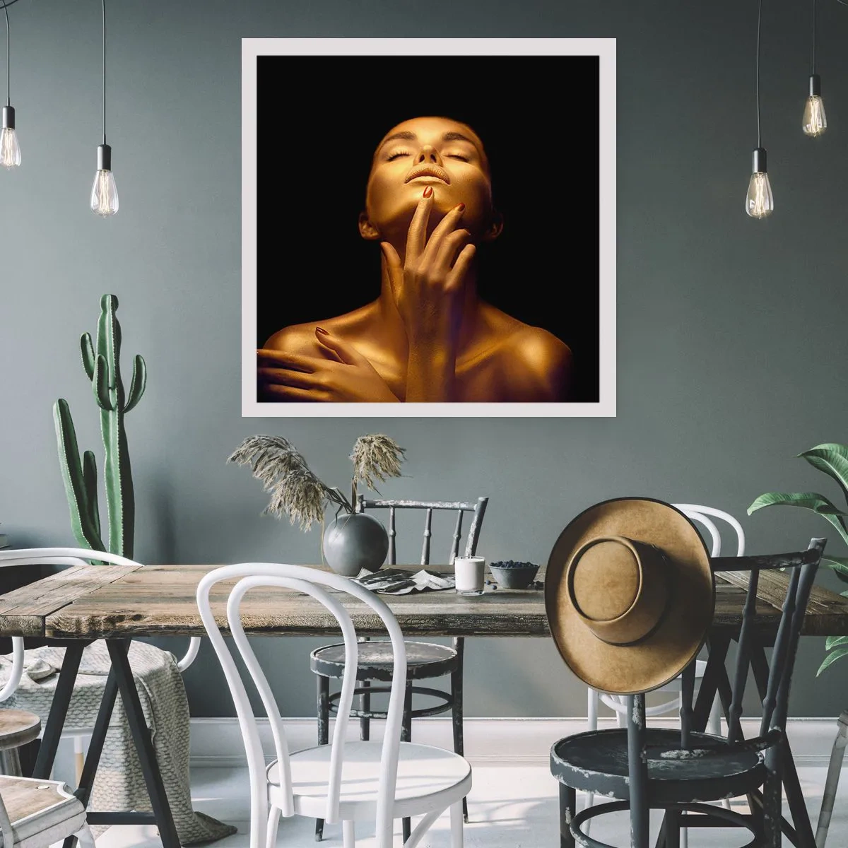 Plakát - Jako zlaté hedvábí - 30x30 cm