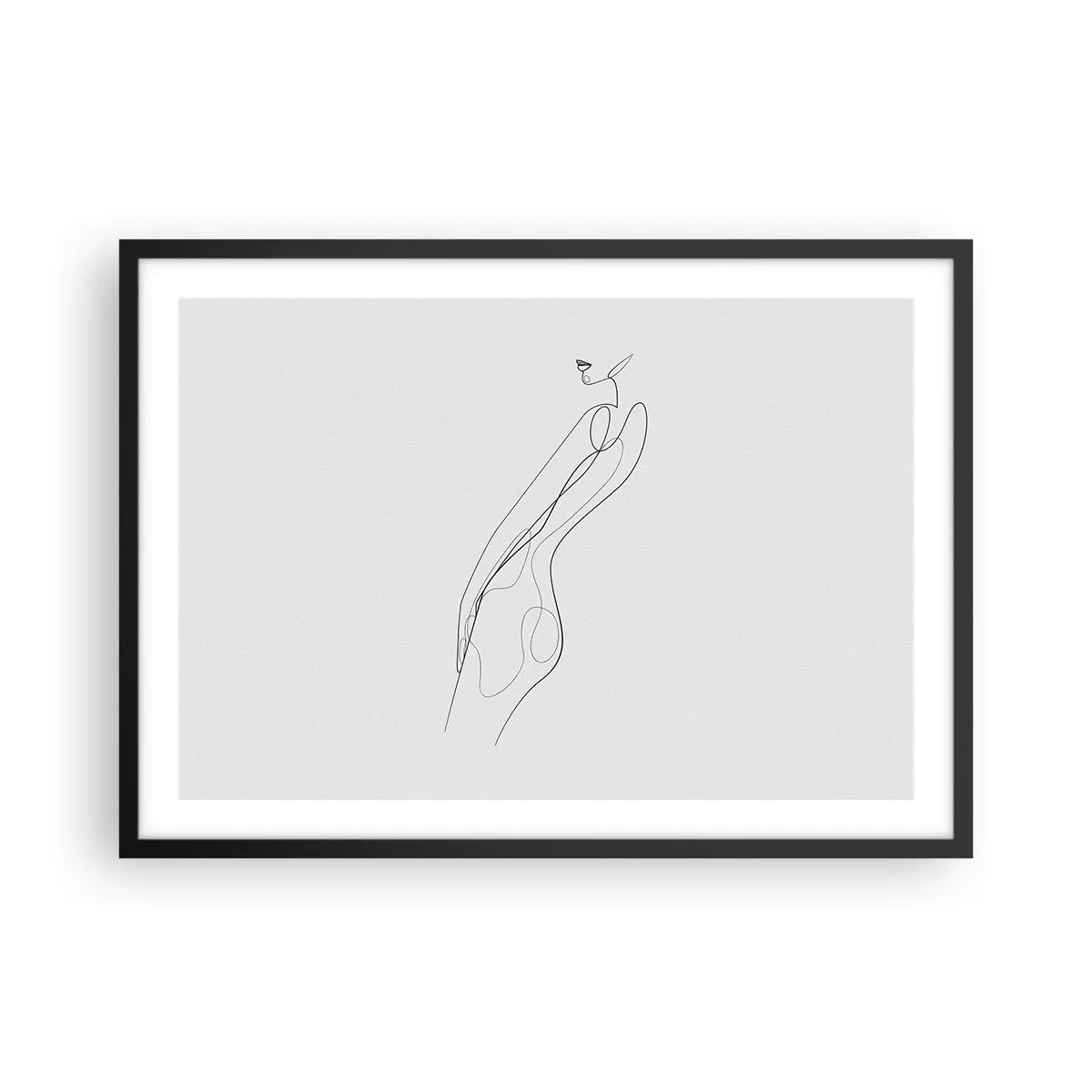 Plakát v černém rámu - Pouze slib - 70x50 cm