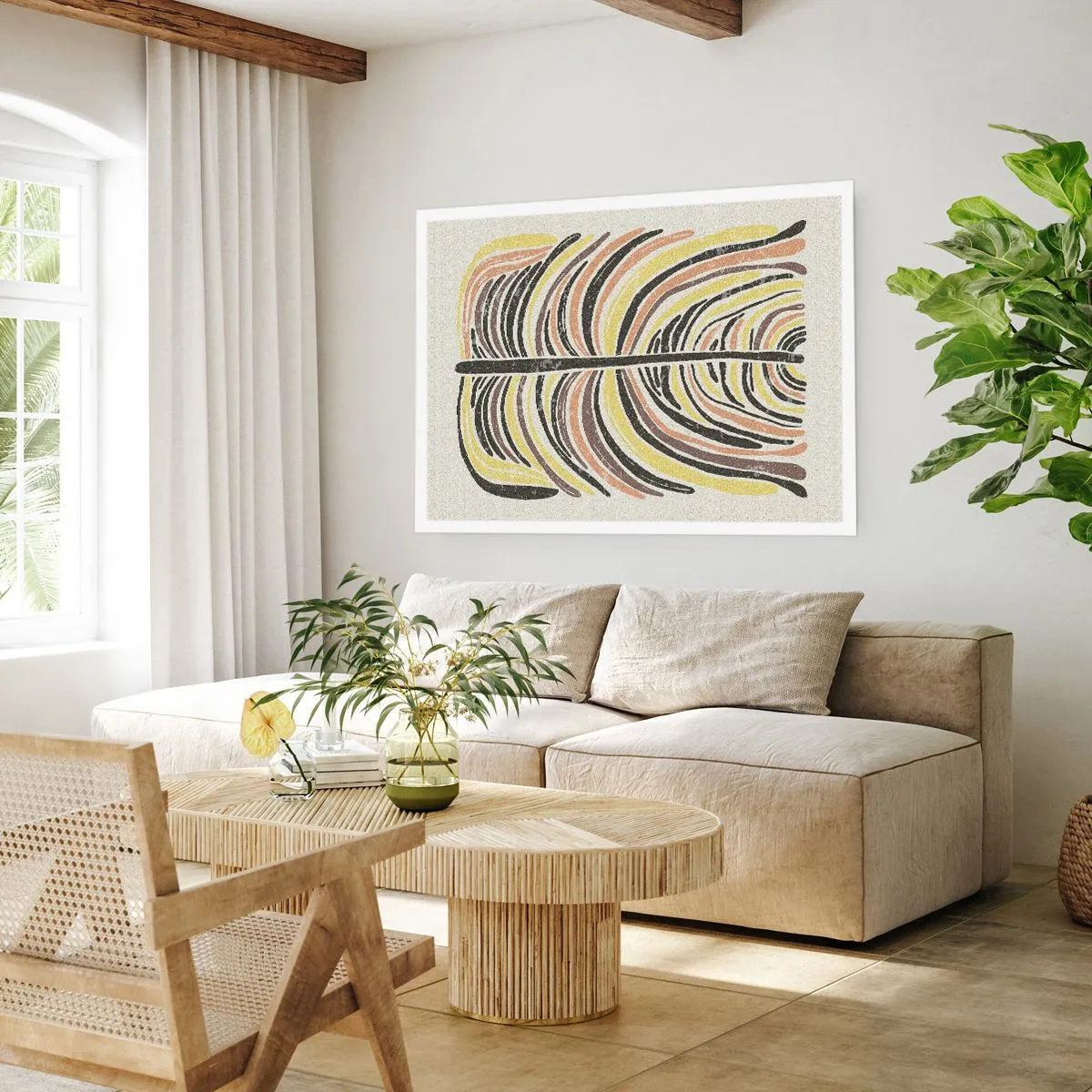 Plakát - Abstrakce plná života - 70x50 cm