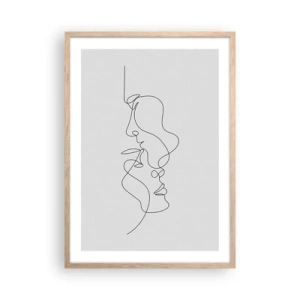 Plakát v rámu světlý dub - Žár vášnivých tužeb - 50x70 cm