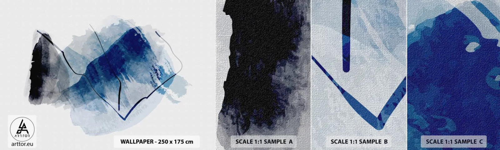 Vzor Fototapety Premium Canvas - Ledová hora - Abstrakce, Kus, Moderní umění - 100x30 cm