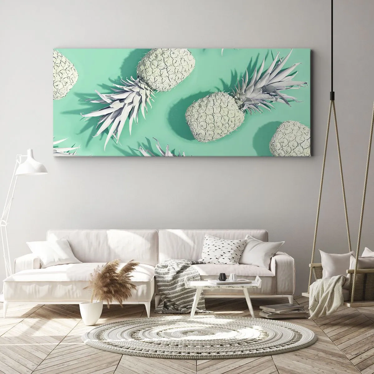 Obraz na plátně - skvěle ladí s mátou - 100x40 cm