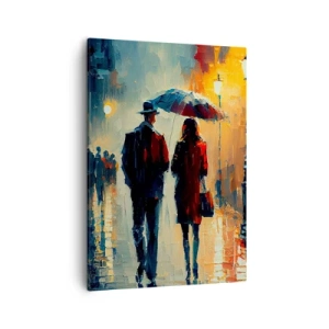 Obraz na plátně - Městská love story - 50x70 cm